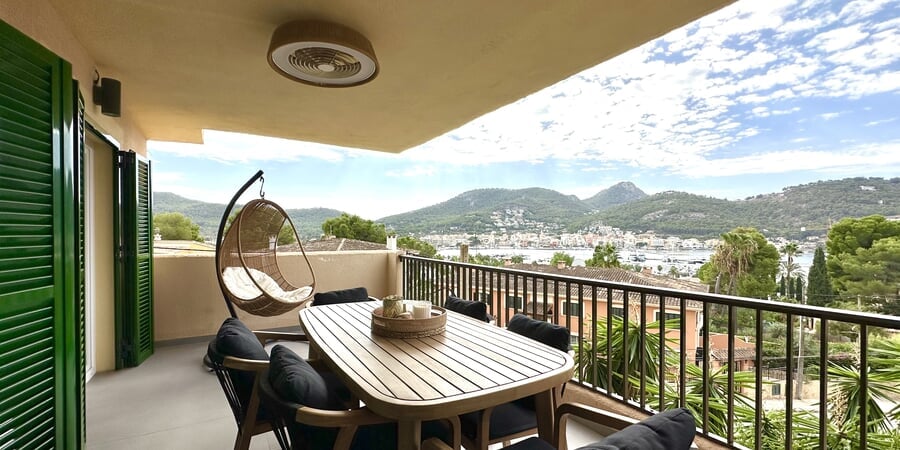 Helt ny lägenhet med gemensam pool i Puerto de Andratx.
