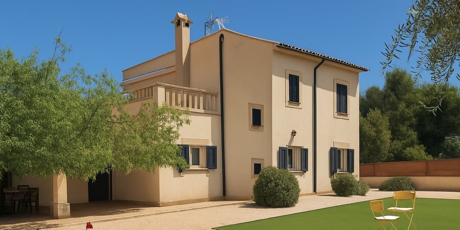 Modern house with garden in Sa Rapita