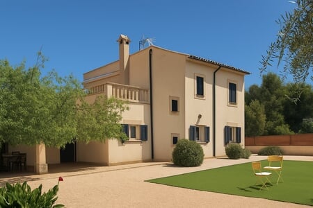 Modern house with garden in Sa Rapita