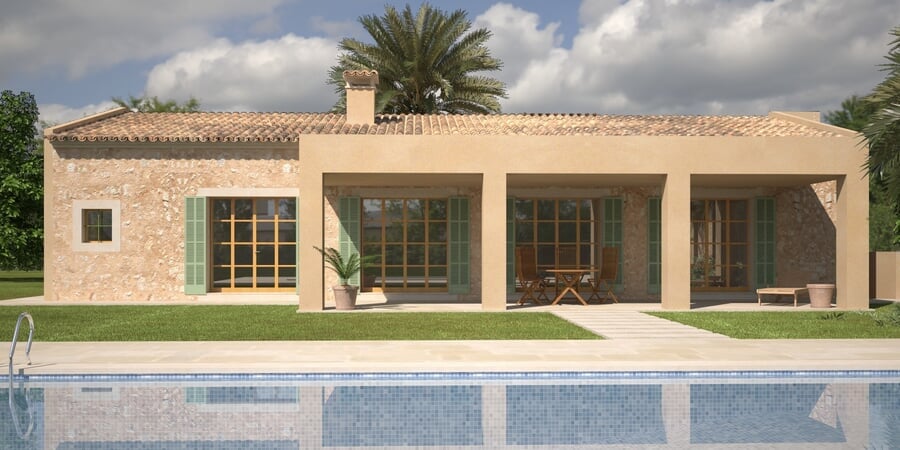 Mallorcan finca with pool in Porreres