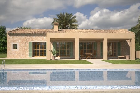 
		
							
		
					Mallorcan finca with pool in Porreres
		
	