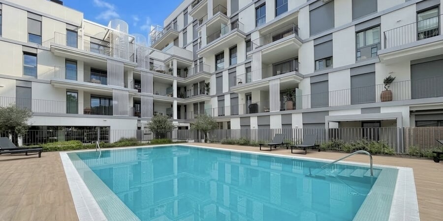 Modern lägenhet med terrass i Nou Llevant Palma